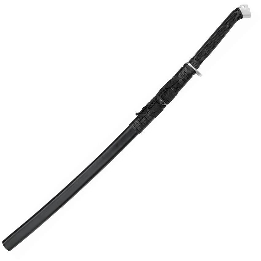 United Cutlery Fixed Carbon Steel Black TPR Handle Honshu Boshin Katana 3176 - Image 2