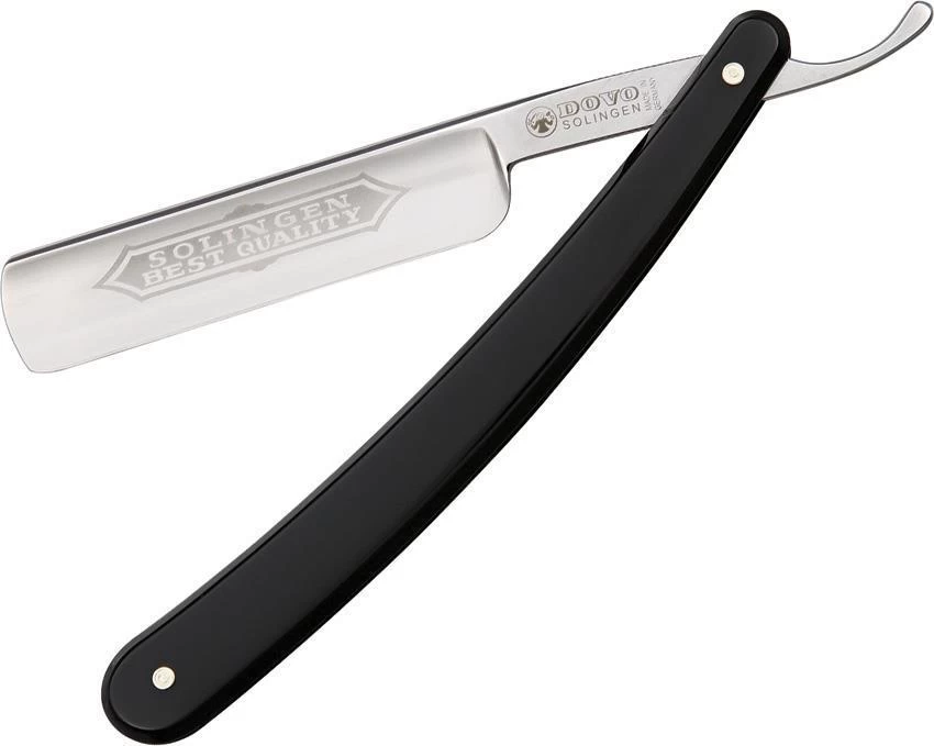 Dovo Black Straight Folding Shaving Razor 101581