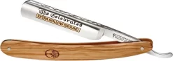 Boker Folding Carbon Steel Satin Blade Olive Wood The Celebrated Razor 140327