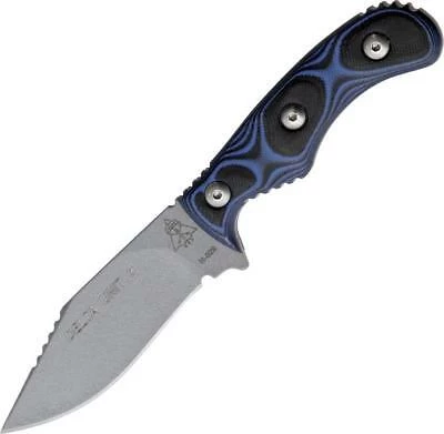 TOPS Delta Unit 3 Fixed Hunter Pt Blade Black & Blue G10 Handle Knife DEUT03 - Image 2