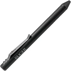 CRKT Ruger 5.5" Black Bolt Action Fisher Space Anodized Aluminum Body Pen 3401K