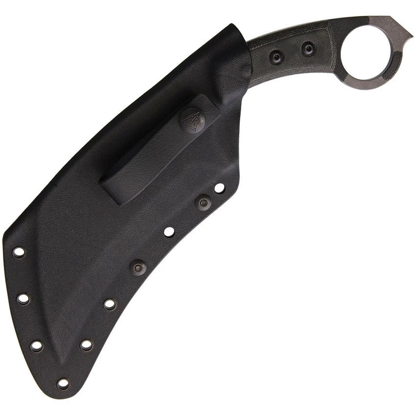 TOPS Tac Karambit Black Micarta Camo 1095HC Steel Fixed Blade Knife TAC01C - Image 2