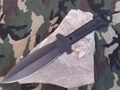 Cold Steel Shanghai Shadow Double Edge Fighting Knife W/Sheath - 80PSSK