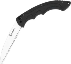 Browning Folding Camp Saw Black 4116 Stainless High Carbon Knife W/ Sheath 922