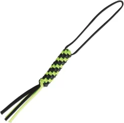 WE KNIFE Co Black & Green Braided Paracord Construction Knife Lanyard A03A