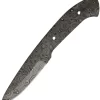 Alabama Damascus Steel 8" Full Tang Fixed Blade Knife Blank S039
