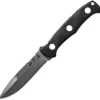 TOPS Knives Al Mar Mini Sere Operator Black G10 Spear Pt Fixed Knife - AMAR01