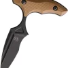 Bastinelli Creations MANAIA Push Dagger Coyote Fixed Blade Knife 219