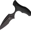 Bastinelli Creations MANAIA Push Dagger Black Fixed Blade Knife 219