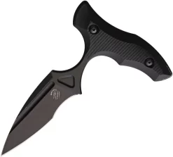 Bastinelli Creations MANAIA Push Dagger Black Fixed Blade Knife 219