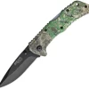 Bear Edge Lockback A/O Realtree Camo Aluminum Folding 440 Stainless Knife 61120