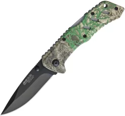 Bear Edge Lockback A/O Realtree Camo Aluminum Folding 440 Stainless Knife 61120