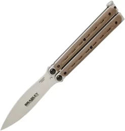 Bradley Cutlery Kimura Butterfly Balisong Coyote Brown G10 Knife - 902
