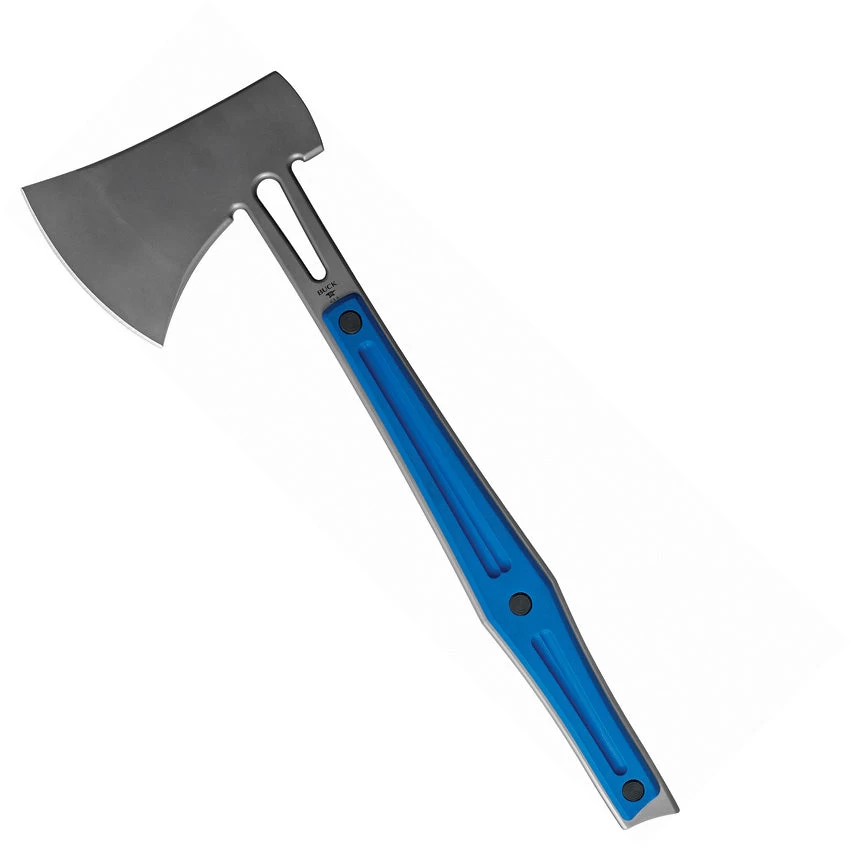 Buck Kinetic Series Blue G10 420HC Stainless Throwing Hawk Axe 0076BLSLE