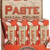 Case XX 24 Pack Of 1.76oz Metal Polish Paste W/ Cardboard Counter Display P24
