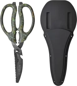 Camillus Titanium Stainless Serrated Hunting & Fishing Game Camo Shears 19403