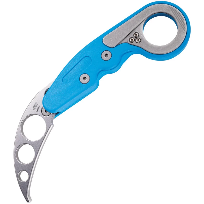 CRKT Provoke Kinematic Blue Karambit Training Folding Stainless Knife 4041T - Image 6