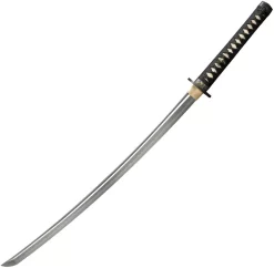 Cold Steel Gold Lion Katana Black Wrapped Damascus Sword W/ Scabbard 88ABK