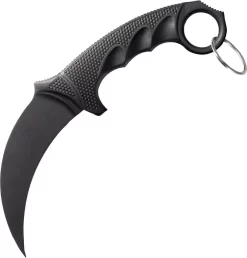 Cold Steel FGX Karambit Black Handle Black Full Tang Steel Blade Knife 92FK