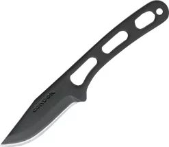 Condor Windfang One Piece High Carbon Black Fixed Neck Knife W/ Sheath 704453