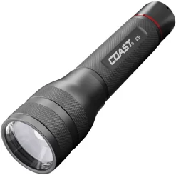 Coast G70 Black & Red Aluminum Water Resistant Flashlight 21656