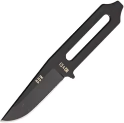 Darrel Ralph Sermon Black 154CM Stainless Fixed Blade Neck Knife W/ Sheath 057