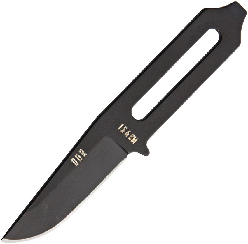 Darrel Ralph Sermon Black 154CM Stainless Fixed Blade Neck Knife W/ Sheath 057