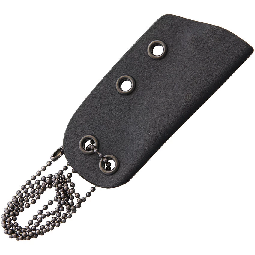 Darrel Ralph Sermon Black 154CM Stainless Fixed Blade Neck Knife W/ Sheath 057 - Image 3