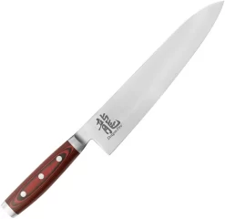 Dragon Apogee Chefs Red Micarta CTS-BD1 Stainless Kitchen Knife 00810