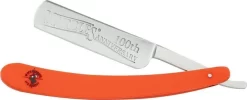Marbles 100th Anniversary Orange Handle & Stainless Folding Blade Razor EG219