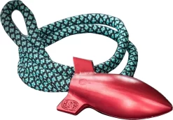 EOS Warhead Bead 3-D Machined Red Aluminum W/ Paracord Lanyard BWHALR