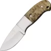 Elk Ridge Mini Fixed 5 1/4" Hunting Knife W/ Burlwood Handle - 111