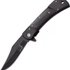 Elk Ridge Spring Assisted Folding Pocket Knife W/ Black Wood Handle - A009BK