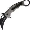 Fox Karambit Green Linen Micarta Linerlock Black N690 Folding Knife 479mi