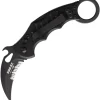 Fox Karambit Linerlock Black Smooth G10 Folding Bohler N690 Pocket Knife 599XTS