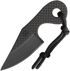 Fred Perrin Le Demineur Carbon Fiber Fixed Blade Neck Knife Mke2
