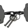 Fury Tactical Handcuffs Chain Black Finish Steel Locking 15912