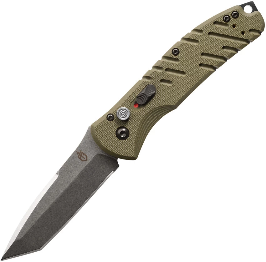 Gerber Automatic Propel Knife Plunge Lock OD Green G10 CPM-S30V Tanto Blade 1308