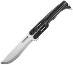 Gerber Doubledown QuadLock Folding Machete Knife Black (6.8" Blade) G1536