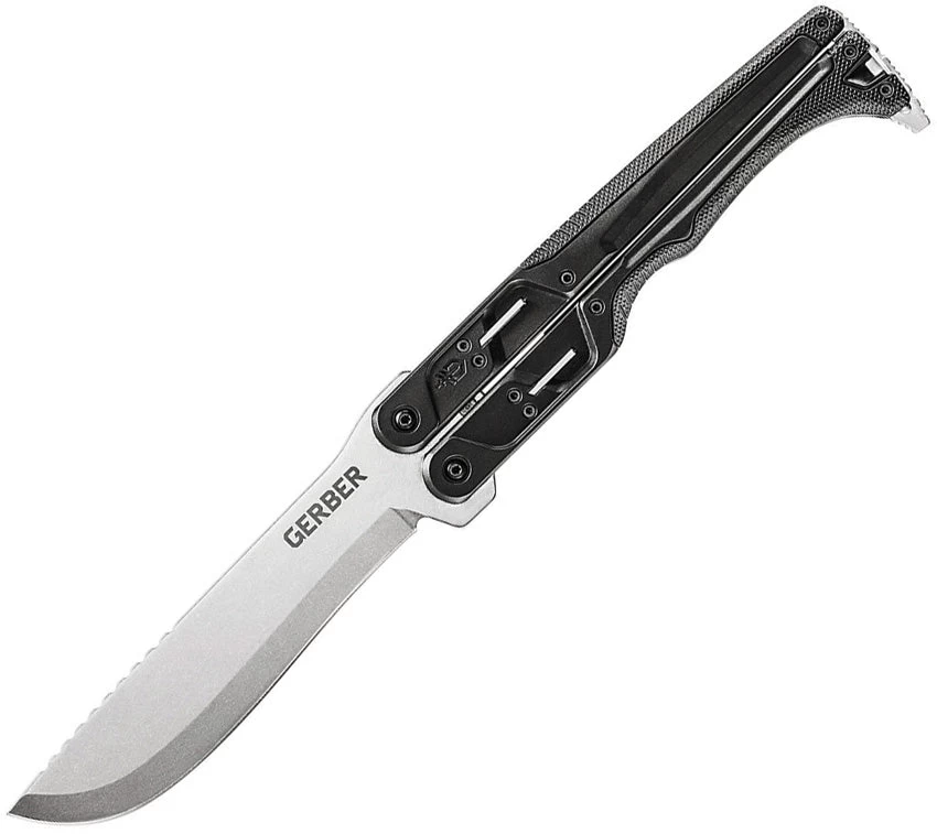 Gerber Doubledown QuadLock Folding Machete Knife Black (6.8" Blade) G1536