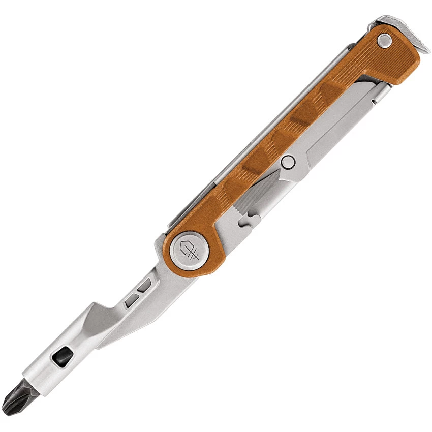 Gerber Armbar Drive 7-In-1 Silver & Orange Aluminum Multi-Tool 3703 - Image 2