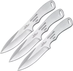 GIL HIBBEN Large Thrower Triple 3pc Set Throwing Knives With Nylon Sheath 2011