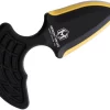 Heretic Knives Sleight Black & Gold Aluminum CPM-20CV Push Dagger W/ Sheath 0509A