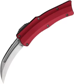 Heretic Knives Automatic ROC OTF Knife Red Aluminum CPM-MagnaCut Blade 0602ARED
