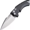 Hogue Automatic Ex-A05 Knife Button Lock Black Aluminum & G-Mascus 154CM Tumbled Spear Pt 34530