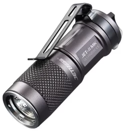 JETBeam II MK EDC Black Aluminum Mini Flashlight W/ Clip 2MK
