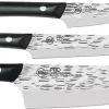 Kershaw 3pc Professional Chef Paring & Utility Kitchen Knives Set HTS0370
