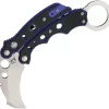 Mantis Vuja De Karambit Blue Stainless Folding Pocket Knife G-10 Handles MK4B