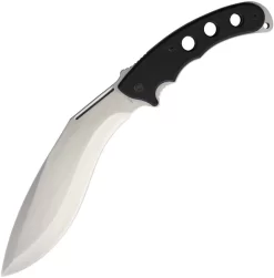 14.25" Black G10 Stainless Fixed Machete W/ Nylon Belt Sheath 298