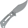 TOPS 4.5" Mini Bowie One Piece Fixed Blade Gray Tactical Handle Knife MIBO01